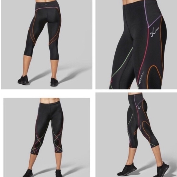 CW-X Women’s Stabilyx Compression Running Joint Support Tights Athletic Leggings - Picture 3 of 16